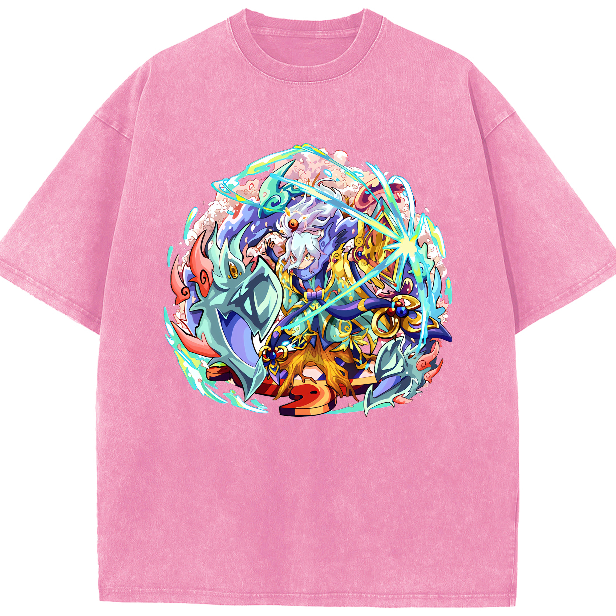（画像用） 妖怪ウォッチ Yo-kai Watch 綿100% ヴィンテージ風 半袖Tシャツ（フロントプリント）